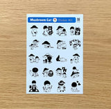 Featuring adorable illustrations inspired by the daily life of mushrooms, this sheet brings a cozy, storybook feel to all your creative projects. These sticker sheets feature 20 different designs!

Size: approx. 3.75in x 4.75in
Contents: 1 sheet