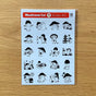 Featuring adorable illustrations inspired by the daily life of mushrooms, this sheet brings a cozy, storybook feel to all your creative projects. These sticker sheets feature 20 different designs! These designs add personality and charm to journals, planners, scrapbooks, and happy mail.

Size: approx. 3.75in x 4.75in
Contents: 1 sheet