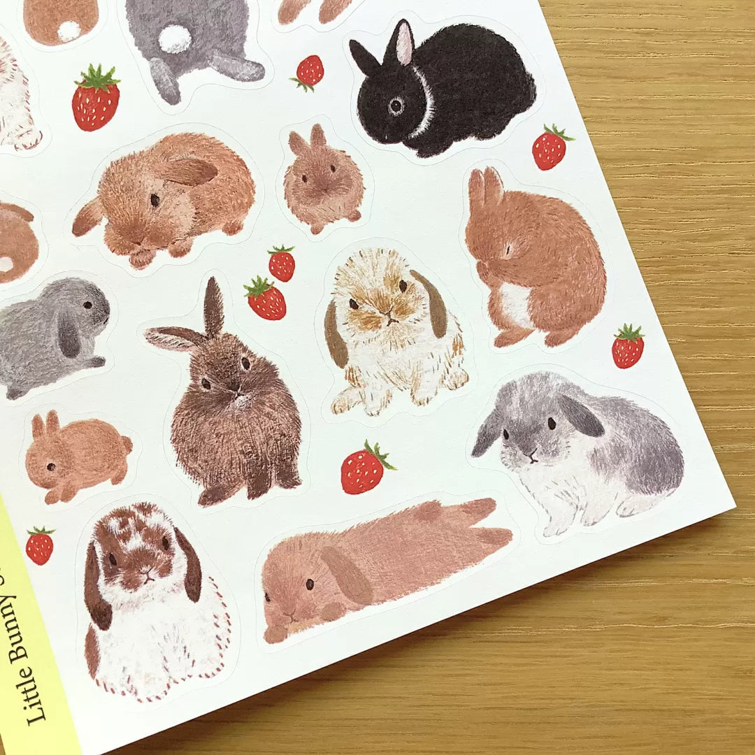 Featuring sweet rabbit illustrations and soft seasonal accents, this sheet adds a gentle, whimsical feel to journals, planners, cards, and happy mail.

Size: approx. 3.75in x 4.75in
Contents: 1 sheet