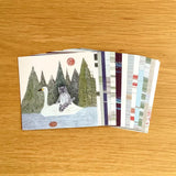 Featuring charming watercolor of wild birds and plants commonly found in Japan from Japanese illustrator 4legs

It is a convenient size that is not too big or too small.&nbsp;Please use it&nbsp;as a communication tool for small thank you and announcements.&nbsp;There are no lines on the front side, so&nbsp;you can use it freely as&nbsp;a shop card or business card&nbsp;with stamps and stickers&nbsp;as well as memos and letters.&nbsp;It is a great gift for people who like paper.&nbsp;The gorgeous and gentle 