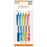 Zebra Sarasa Clip 0.5mm Gel Pen 5 Colors Set