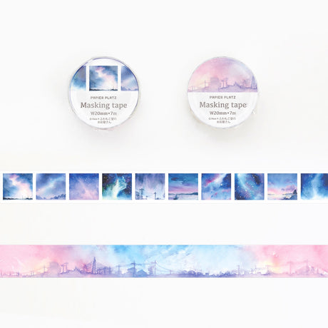 Papier Platz x AWA Washi Tape - Sunset