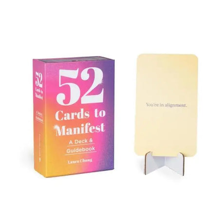 For anyone with big dreams, 52 Cards to Manifest is the perfect tool for making them happen. This deck of inspiring cards creates a path for taking desires from the intangible to the physical through a daily practice that cultivates abundance, focused intentions, and self-knowledge.

Draw one card a day for inspiration and guidance on the path to successful manifestations, or pull multiple cards to divine messages from the universe. Affirmations and advice on each card prompt introspection and provide direc