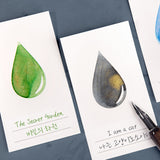 Wearingeul Ink Color Swatch Card - Ink Drop