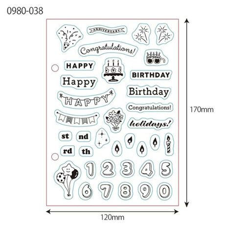 Anniversary Clear Stamp