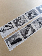 Jon Turner Illustration - Curious Stamps Fantasy Art Washi Tape