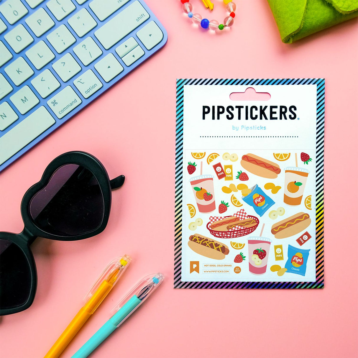 Hot Dogs, Cold Drinks Stickers