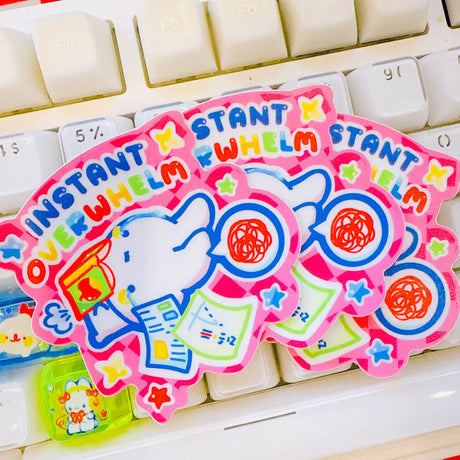 Instant Overwhelm Vinyl Sticker