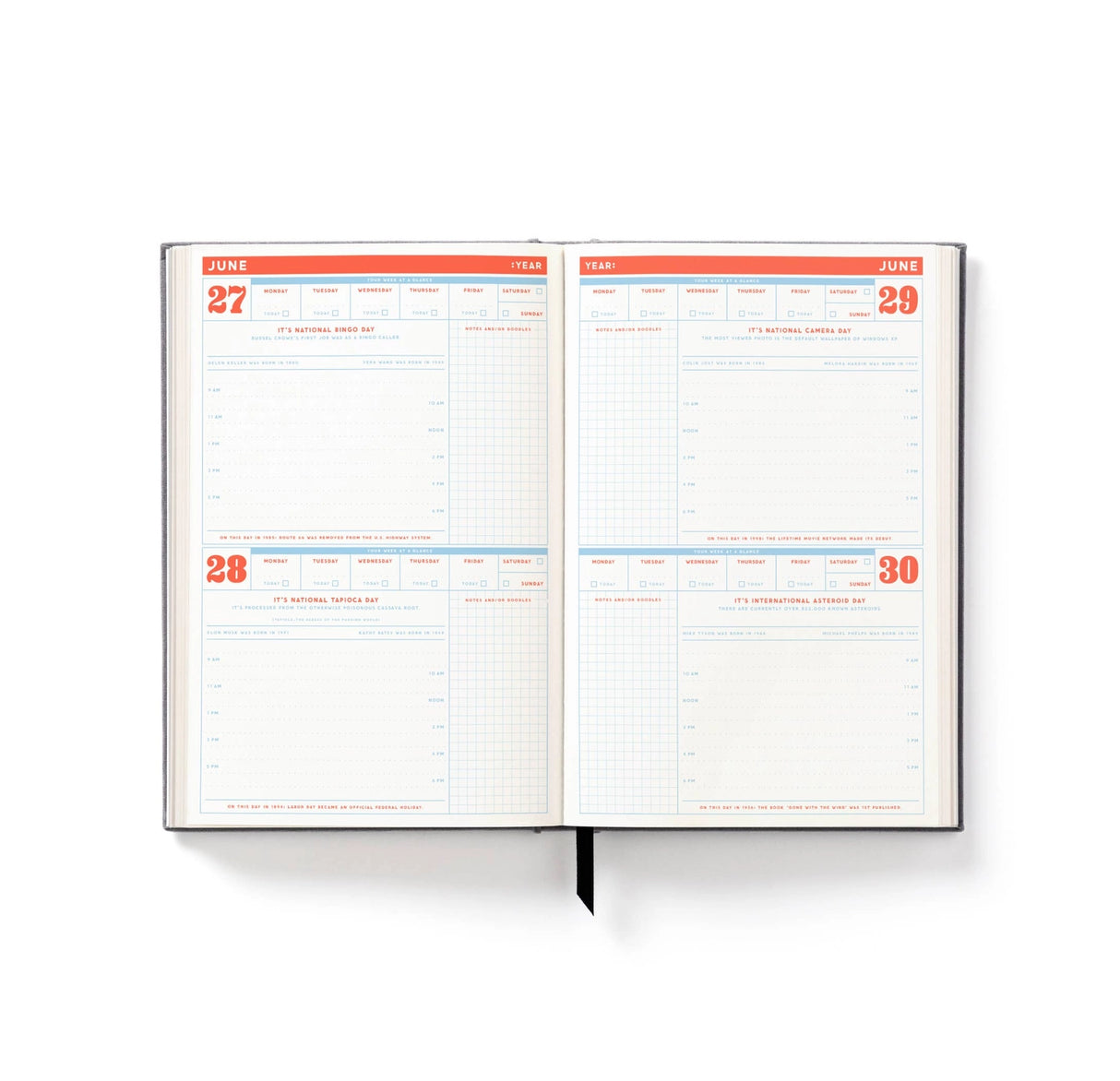 Brass Monkey the Perpetually Late Show Undated Standard Planner