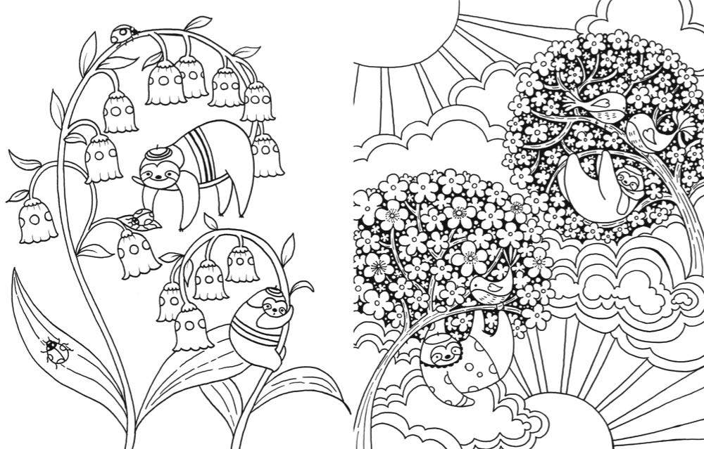 A Million Sloths Coloring Book By Lulu Mayo