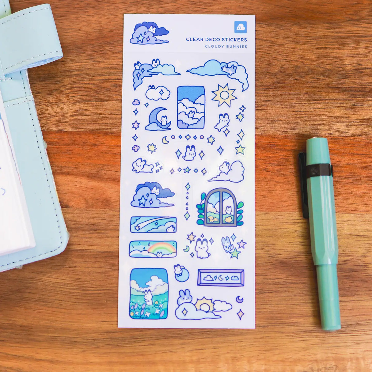 Thousand Skies - Cloudy Bunnies Clear Sticker Sheet