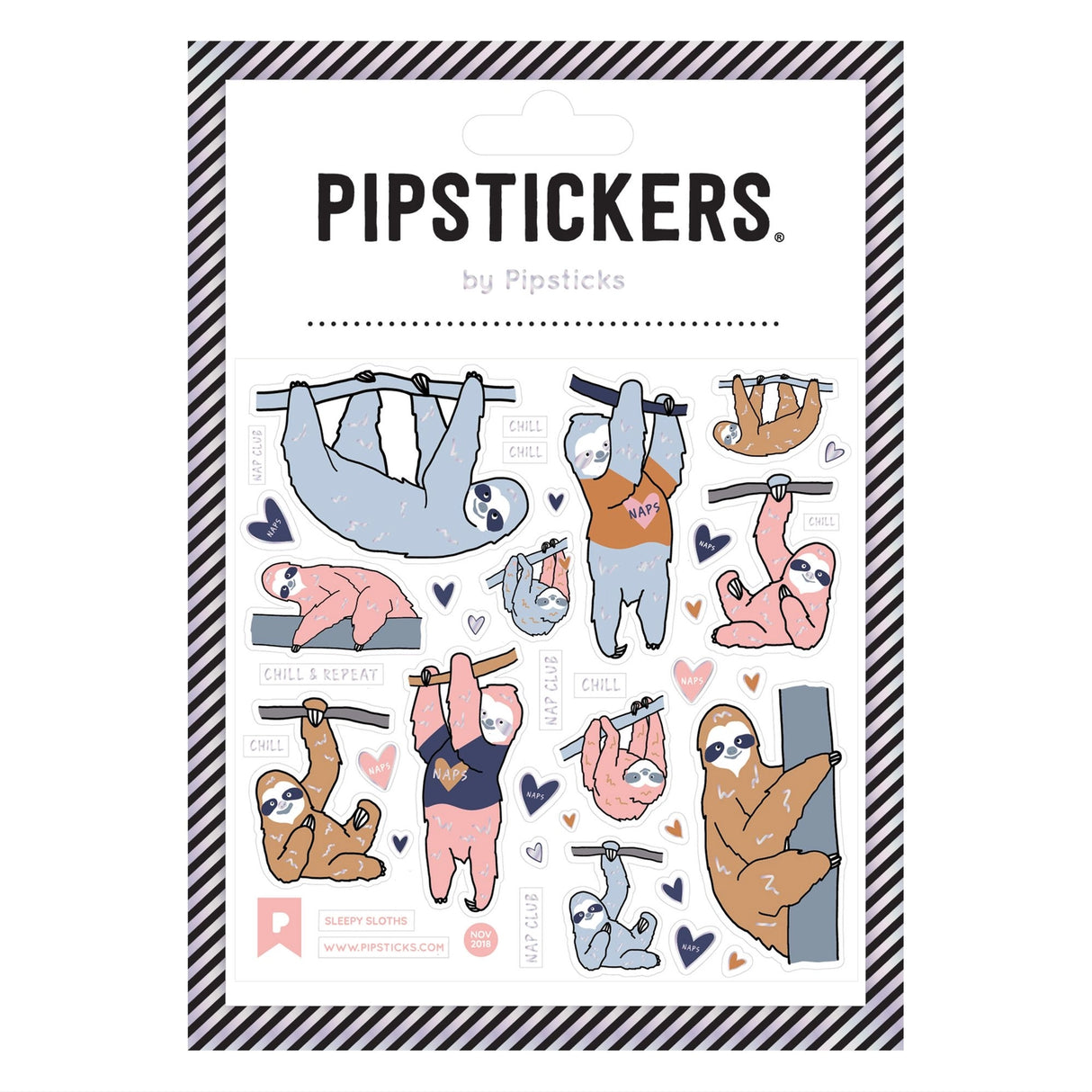 Pipsticks - Sleepy Sloths Stickers