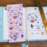 Thousand Skies - Hangry Opposum Clear Sticker Sheet