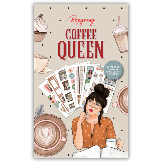 Rongrong Sticker Book - Coffee Queen

Get ready to wrap yourself in a warm hug with every sip of coffee! Introducing the Coffee Queen sticker book by Rongrong DeVoe. ☕️

Filled with 24 pages of premium hand-drawn stickers featuring adorable coffee lover fashion illustrations. From functional appointment trackers to cute coffee shop settings, this sticker book has it all. 😍

Show your love for the world's best drink and decorate your planner or notebook with these gorgeous stickers. Don't wait, grab your co