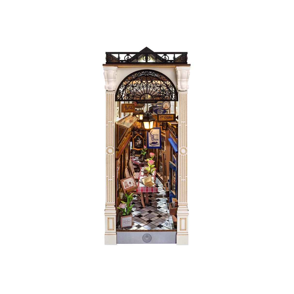 Diy Book Nook Kit: Paris Arcade Date with Dust Cover
