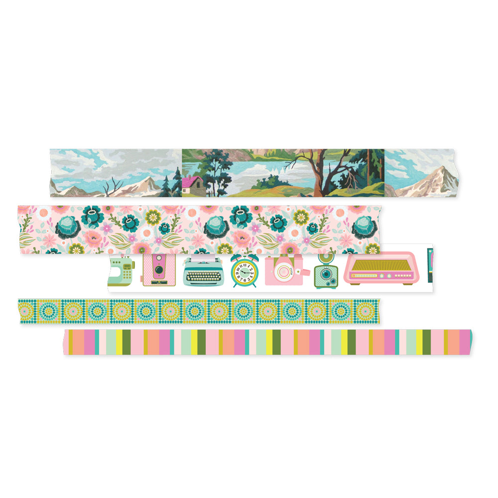Flea Market Washi Tape 5/Pkg