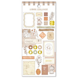Pegatinas de papel para collage de Libre Brown
