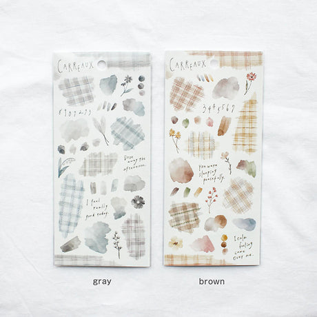 Carreaux Brown Sticker