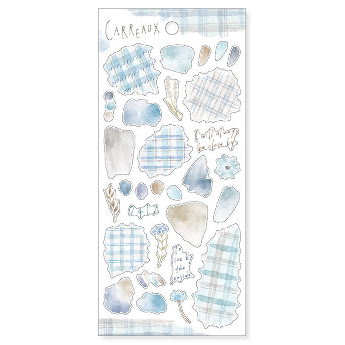 Carreaux Blue Sticker