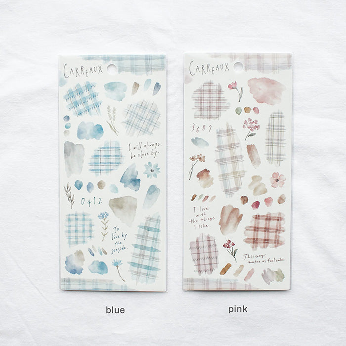 Carreaux Blue Sticker