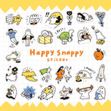 Mind Wave - Happy Snappy Yellow Sticker