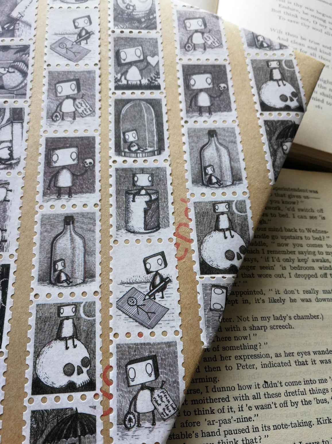 Jon Turner Illustration - Robot Stamps Washi Tape