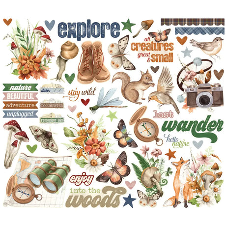 Simple Vintage Woodlands Die Cut Cardstock Bits