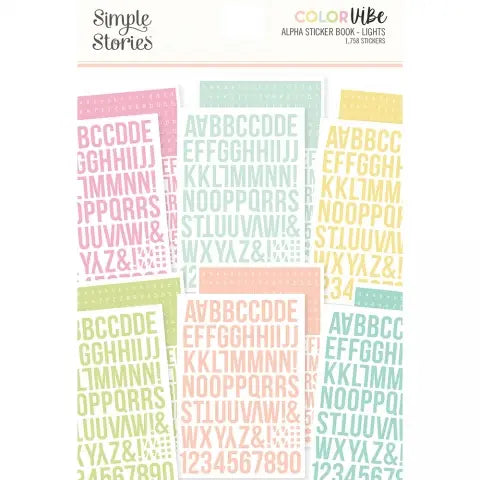 Alphabet Sticker Book - Lights Color Vibe
