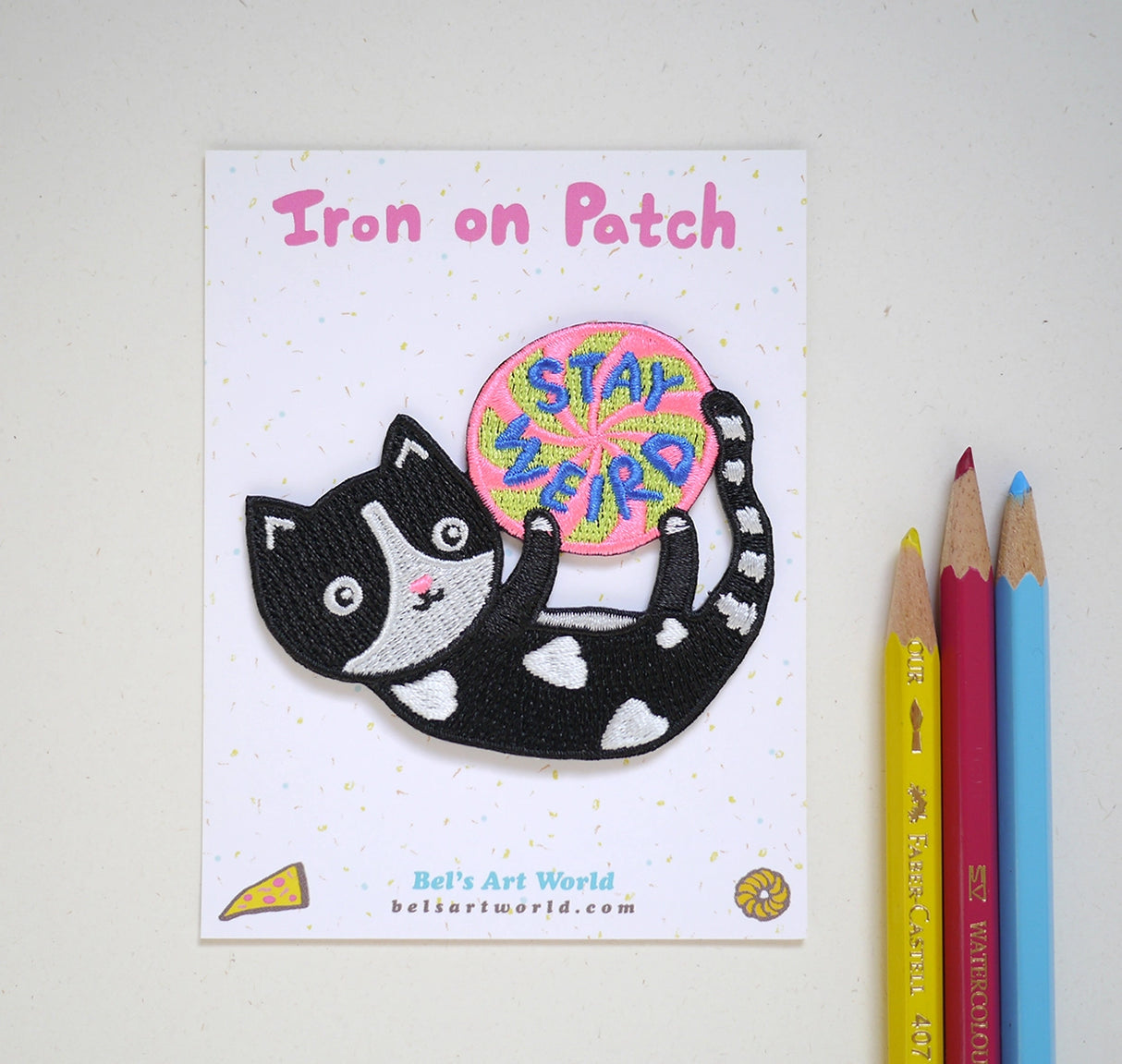 Bel’s Art World Iron-on Patch - Stay Weird