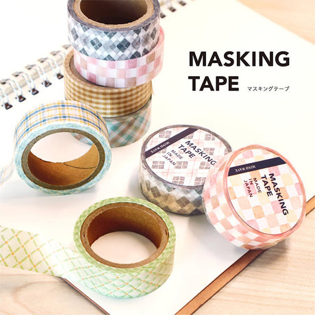 Pattern Check 8 Plaid Washi Tape