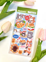 Maobabie Sticker Sheet - Cooking and Baking Kitties