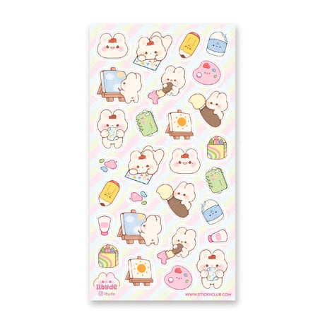 STICKII Bunny Art Adventures Sticker Sheet