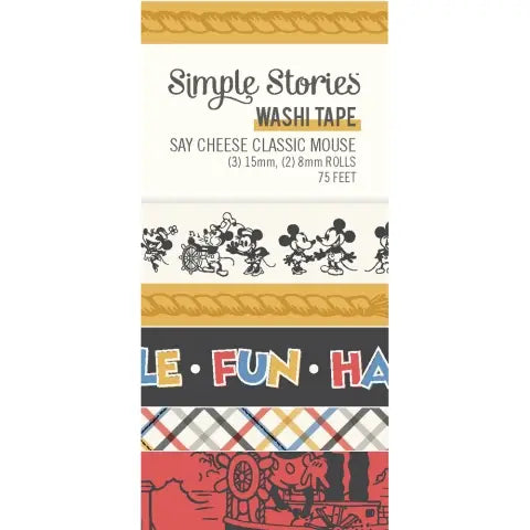 Say Cheese Classic Mouse Washi Tape Set