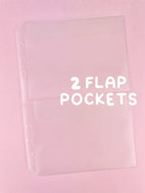 A5 Refill 2 Flap Pockets - Pack of 4