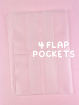 A5 Refill 4 Flap Pockets - Pack of 4