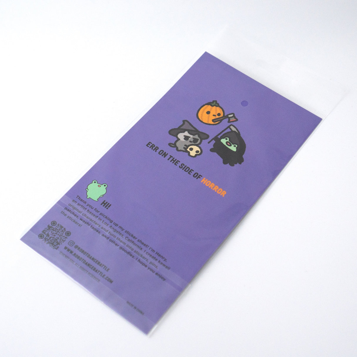 Robot Dance Battle - A Spooky Day Planner Sticker Sheet