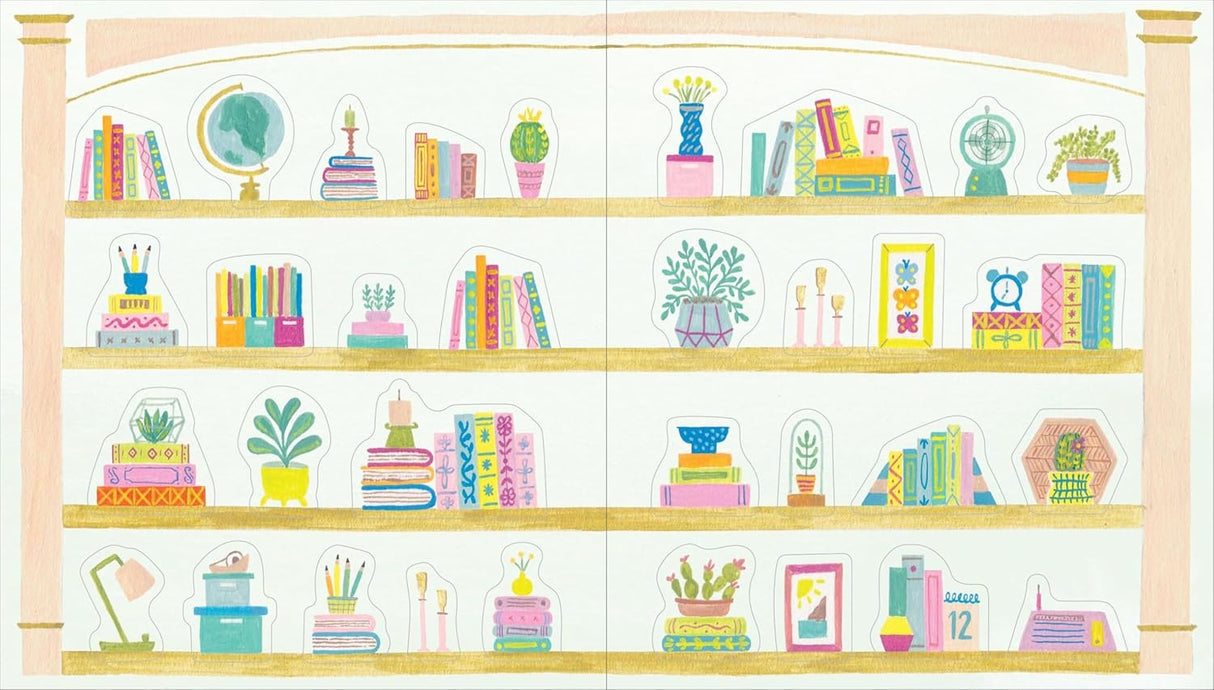 A collection of 400+ beautifully illustrated stickers that will delight bookworms.

Celebrate the joy of reading with this special collection of 500+ book-themed stickers, each one a tiny treasure and visual ode to the transformative power of books. The stickers within are thoughtfully hand-painted and designed to speak right to a book lovers heart: There are cozy shelves overflowing with carefully stacked books and potted plants; quaint bookstore facades that beckon readers inside with their artful and abu
