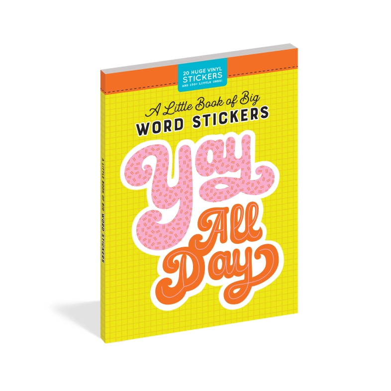 Spread the sticker love! Life is just better with stickers, and this little book of BIG vinyl stickers proves just that! Decorate your laptop, bike, water bottle, phone, or dresser (the possibilities are endless!) with these super-sized designs, and brighten every day with a little sticker magic.

A Little Book of Big Word Stickers includes:

20 BIG vinyl stickers
150+ mini stickers