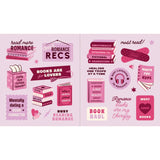 This is THE gift for the millions of romance readers who can't get enough of their favorite genre! There is so much to celebrate about romance books: the tropes, the characters, the language, the authors, the fanbase, the camaraderie . . .

Featuring hundreds of fun and colorful stickers, this gorgeous sticker book has it all: illustrated romance bookstores, phrases like "and then they kissed," "happily ever after," and "crying over fictional characters," subgenres, and more. It's the perfect self-purchase 