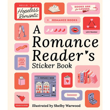 This is THE gift for the millions of romance readers who can't get enough of their favorite genre! There is so much to celebrate about romance books: the tropes, the characters, the language, the authors, the fanbase, the camaraderie . . .

Featuring hundreds of fun and colorful stickers, this gorgeous sticker book has it all: illustrated romance bookstores, phrases like "and then they kissed," "happily ever after," and "crying over fictional characters," subgenres, and more. It's the perfect self-purchase 