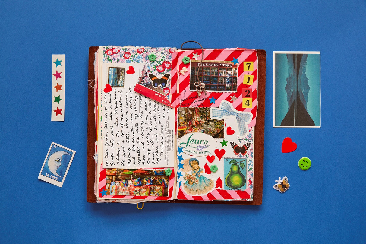 A crafty scrapbooker’s haven – 52 weeks of prompts, creative ideas and inspiration for you to collect your memories in your junk journal with through the year. Using her COLLECT, REFLECT and CREATE framework, Martina's weekly prompts include the sea, friends, my first memory, favorite film, pasta and more. You'll find heaps of fun, original ideas for what to include in your scrapbook, as well as tips on how to brainstorm and source materials.