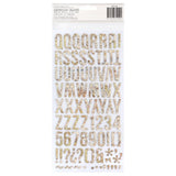 American Crafts Thickers Stickers - Abroad Everywhere Map