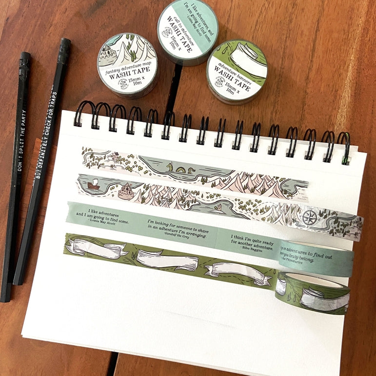 Kingdom of Threads - Adventure Banners Washi Tape