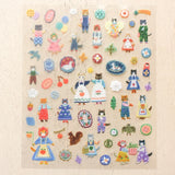Aiko Fukawa Cats and Buttons Sticker
