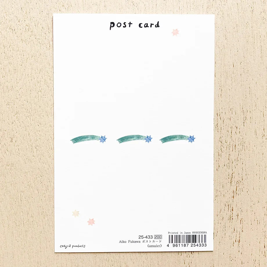 The gold foil stamping on the entire postcard shines brightly.
Full color printing is also applied to the back side.
It is also recommended to accompany gifts to loved ones or display them as an interior decoration in your room.

4 in x 6 in
Includes 1 post card