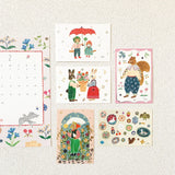 The gold foil stamping on the entire postcard shines brightly.
Full color printing is also applied to the back side.
It is also recommended to accompany gifts to loved ones or display them as an interior decoration in your room.

4 in x 6 in
Includes 1 post card