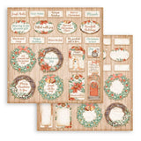 Bloc de papel navideño para todo uso, 12" x 12", paquete de 10 