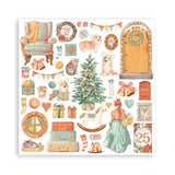 Bloc de papel navideño para todo uso, 12" x 12", paquete de 10 