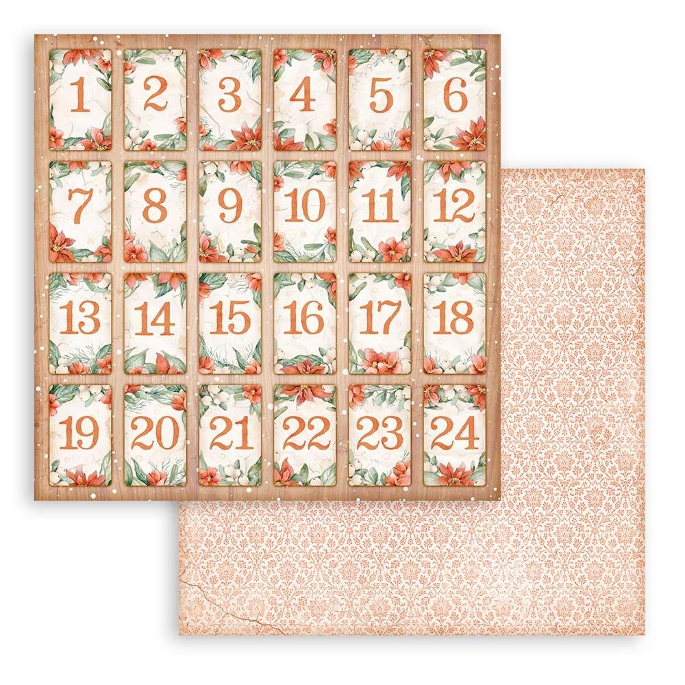 Bloc de papel navideño para todo uso, 12" x 12", paquete de 10 