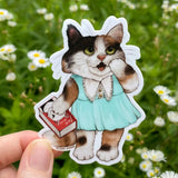 Allison Stoiser Art - Chick Lit Bookish Calico Cat Vinyl Sticker


This calico cat can't believe the shocking developments in the latest installment of the Feline Devine series. She stayed up all night reading it!